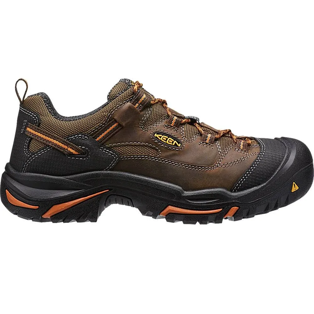 Keen Utility Braddock Low (Soft Toe) Men's Cascade/Orange / 10.5 / D