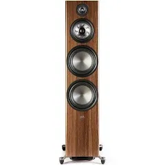 Polk Audio Reserve Series R700 Tower Speaker, 1" Tweeter, a 6.5" Woofers & Dual 8" Long-Throw Drivers, Hi-Res Certified, Dolby Atmos & IMAX Enhanced for Dynamic Home Theater Audio, Walnut Brown