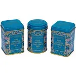 New English Teas 3x Song Thrush and Berries Mini Tea Tins