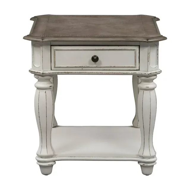 Magnolia Manor White End Table - 244-OT1020