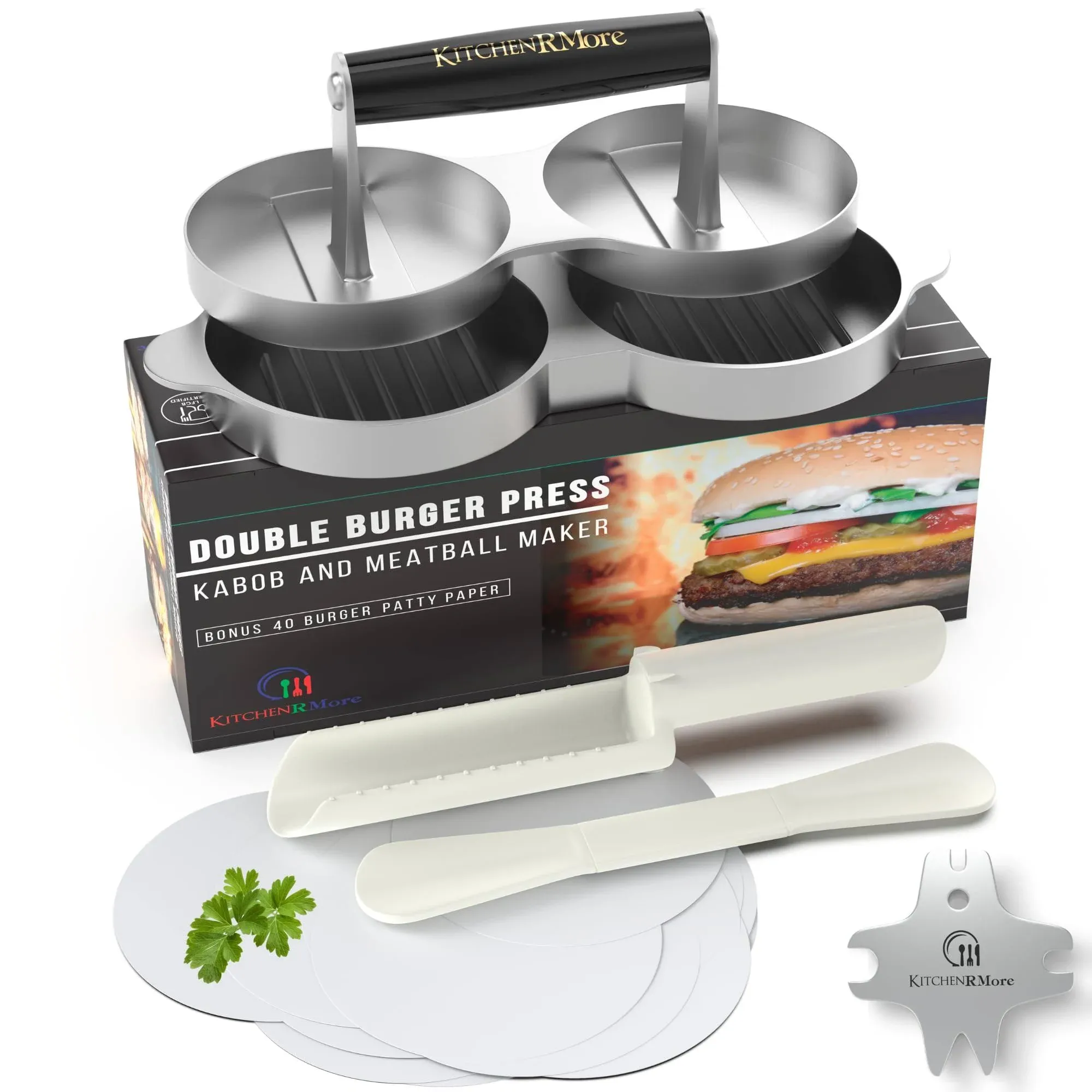 Kitchen RMore Double Burger Press