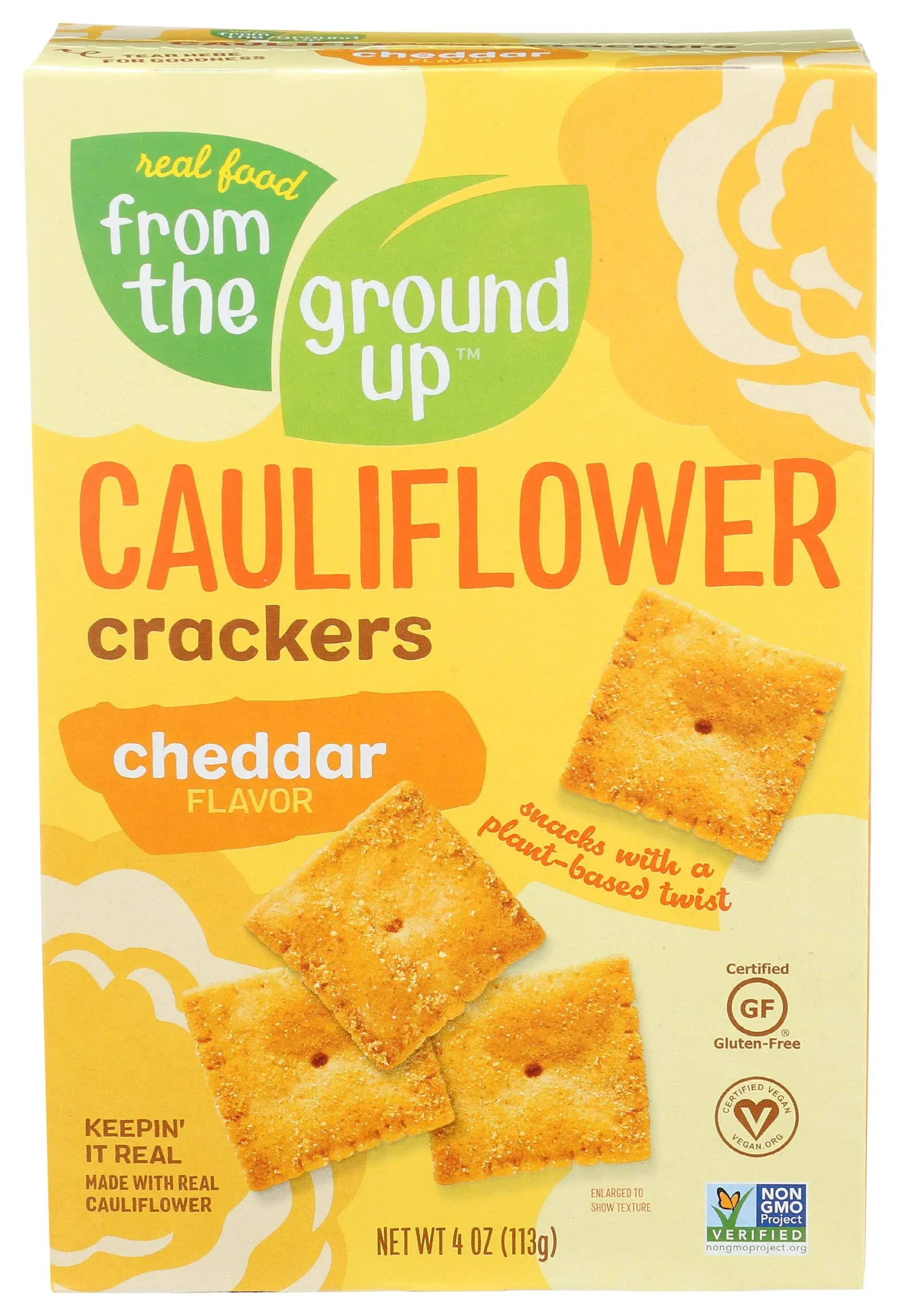 From the Ground Up - Cauliflower Crackers Cheddar - 4 oz.