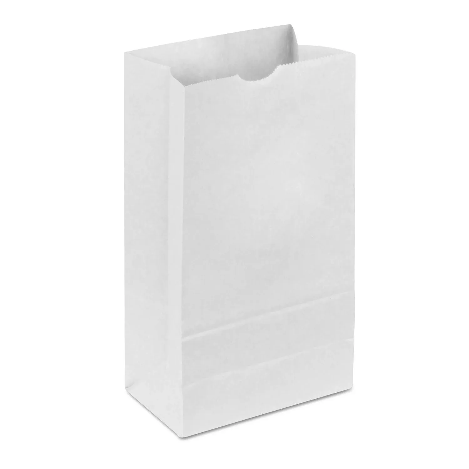 Bagcraft White 6 LB SOS Bakery Bag Dubl Wax 11X6X3 - 1000 Qty