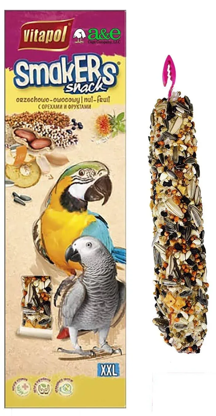 A&amp;E Cage Company Smakers Parrot XXL Nut Treat Sticks