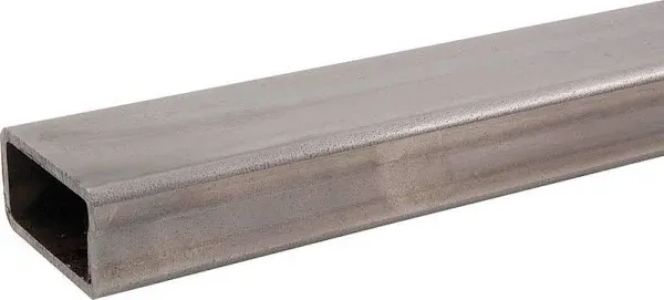 Small Parts Unpolished (Mill) 1008-1010 Steel Rectangular Tube, 2" Height x 3" Width, 0.083" Wall Thickness, 4' Length