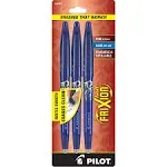 Pilot FriXion Ball Erasable Gel Pens, Fine Point, 3-Pack, Blue Ink (31567)