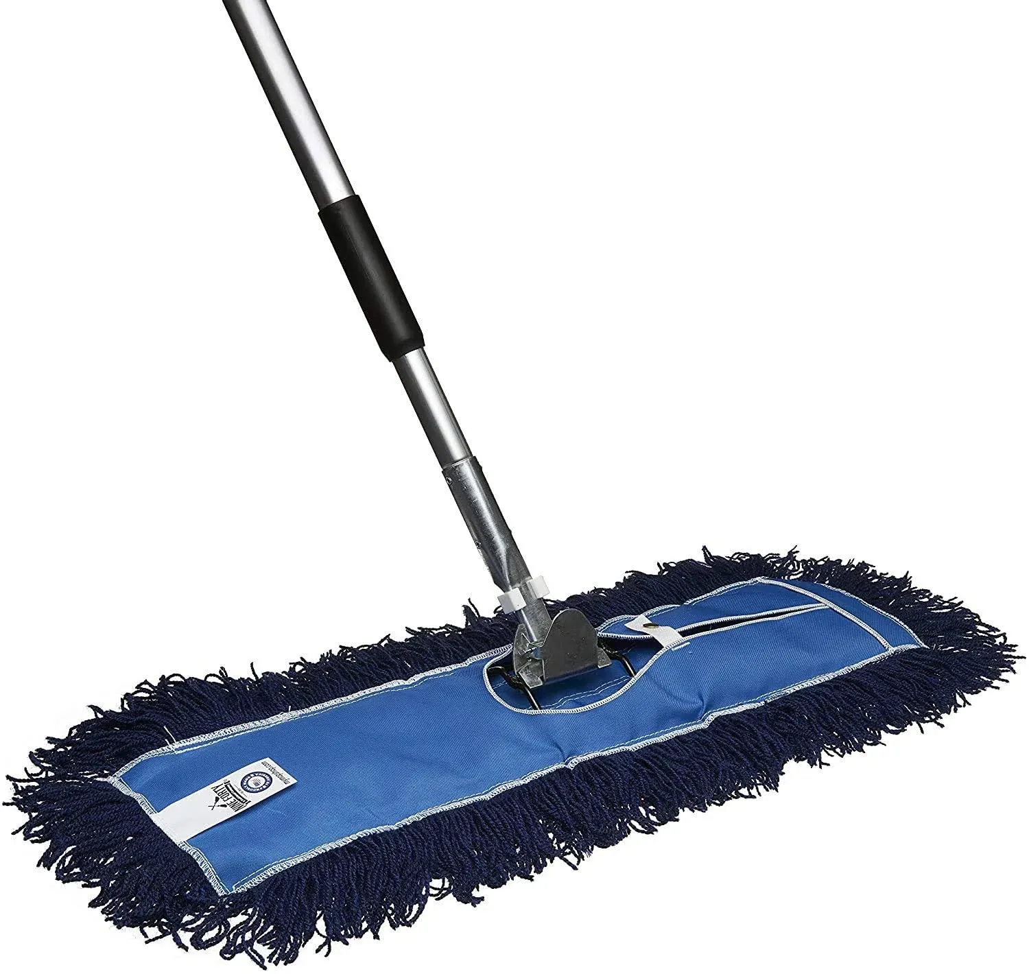 Nine Forty 48" Premium Nylon Dust Mop- Heavy Duty Mop Head for Industrial, Commercial, and Residential Cleaning - Dry Floor Duster for Hardwood Surfaces and Commercial Applications - Blue