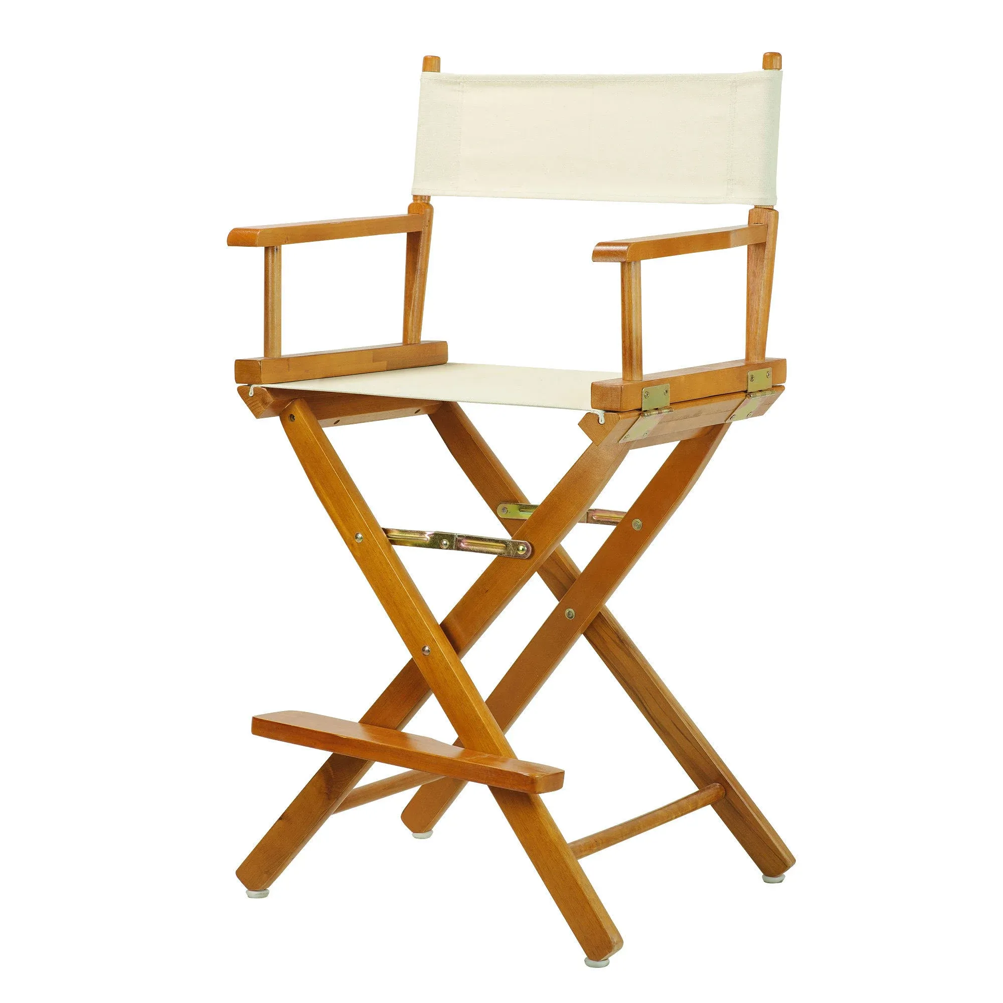 Casual Home 24" Director's Chair Honey Oak Frame-Natural/Wheat Canvas