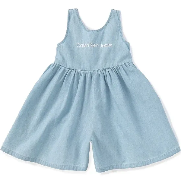 Calvin Klein Baby Girls Jeans Chambray Romper