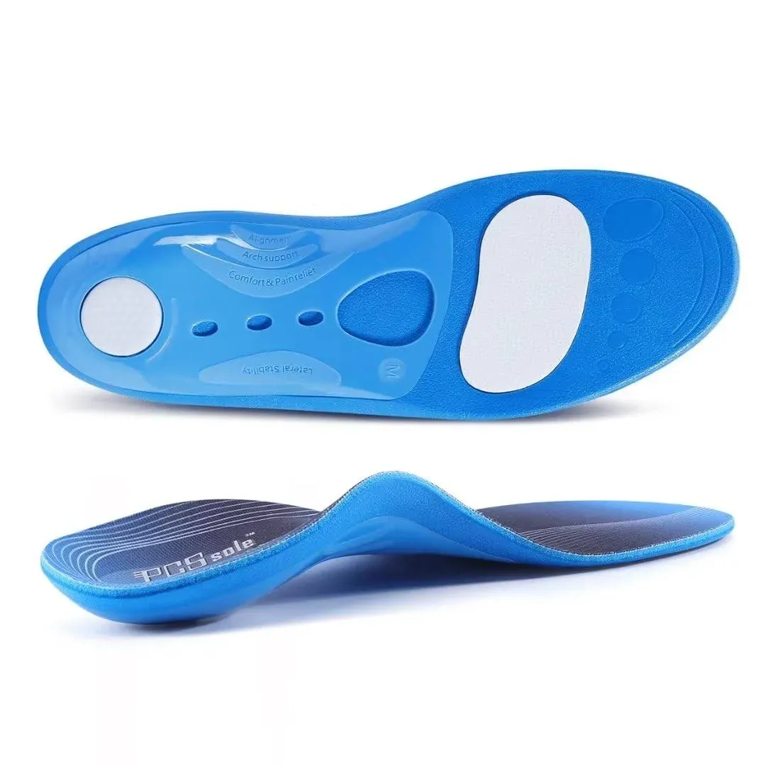 PCSsole 3/4 Orthotics Shoe Insoles High Arch Supports Shoe Insertsfor Plantar Fasciitis, Flat Feet, Over-Pronation, Relief Heel