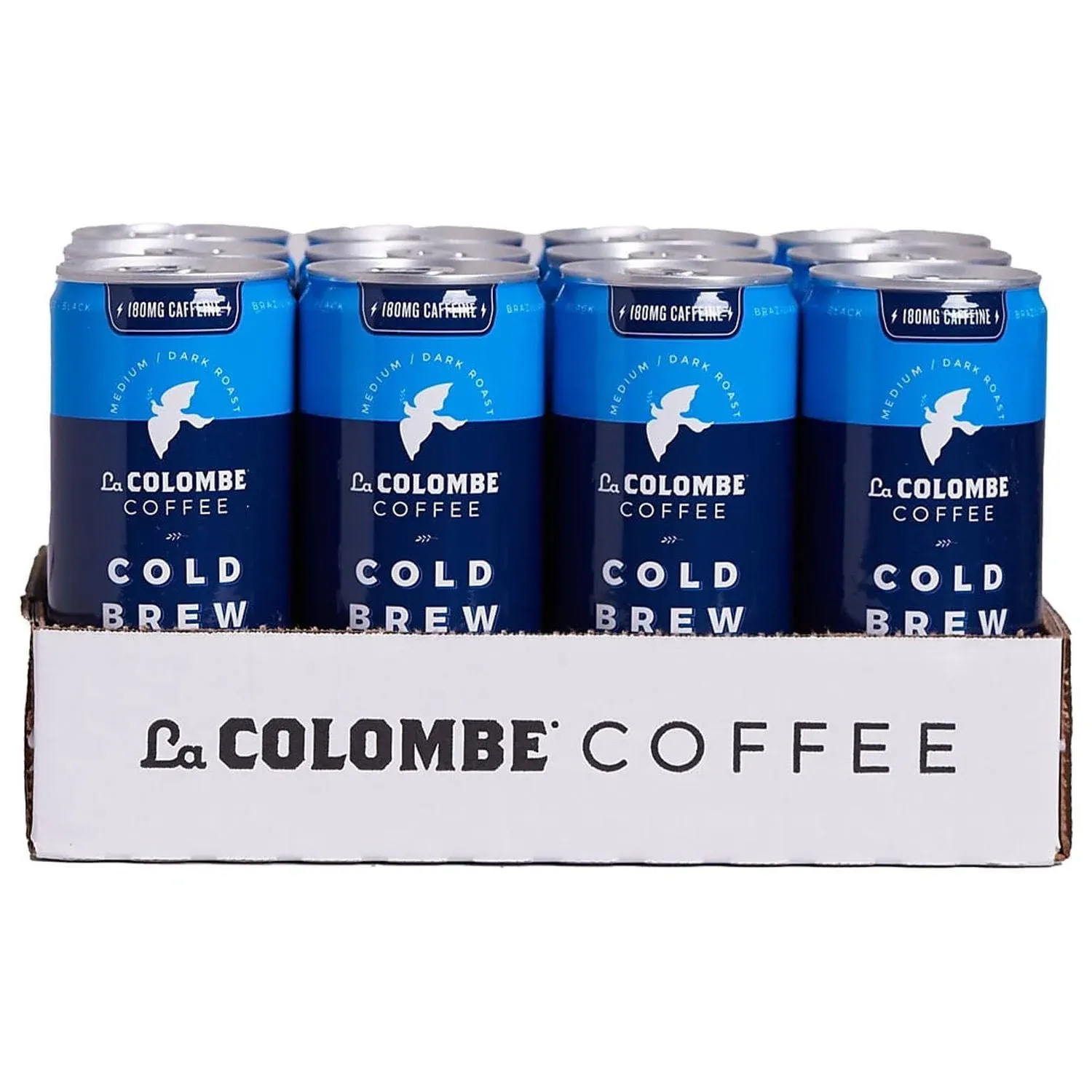 La Colombe Caffeinated Cold Brew Coffee, Black, Medium Roast, 11 oz., 12/Carton (PPPURC1205) | Staples