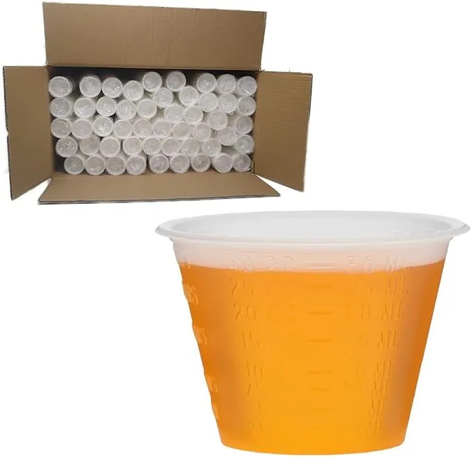 Plastic Medicine Cups 5000 Small Disposable Graduated 1 oz Measuring Cup with ...