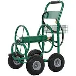 Water Hose Reel Cart 300 ft Outdoor Garden Heavy Duty Yard Water Planting