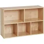 Ecr4kids Birch Streamline 5-Compartment Storage Cabinet 24in H