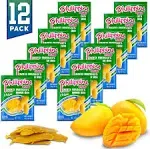 Philippine Brand Dried Mangoes Fruit Snacks {12 PACK} All Naturally Gluten Free, Vegan, Hand-Selected Delicious Fresh Mangos from Philippines, Grab and Go Perfect for Office & School Food