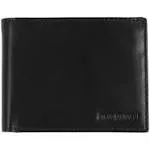 Steve Madden Leather Passcase Bifold Wallet - Men's - Black