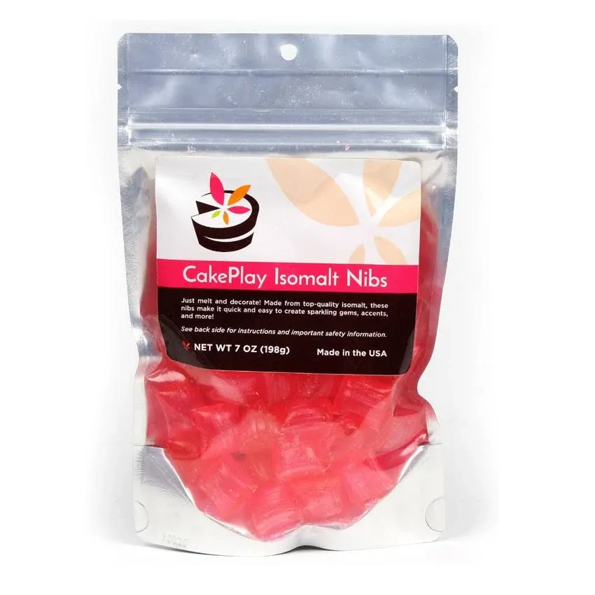 Cakeplay Isomalt Nibs One 7-oz Pack - Pink