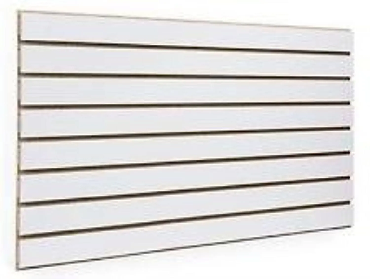 White Slatwall Panels 24"H x 48"L (Set of 2 Panels)