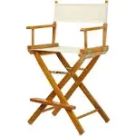 Casual Home 24" Director's Chair Honey Oak Frame-Natural/Wheat Canvas