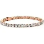 Cate & Chloe Kaylee 18k Rose Gold Plated Tennis Bracelet with CZ Crystals | Women's Bracelet with Simulated Diamonds