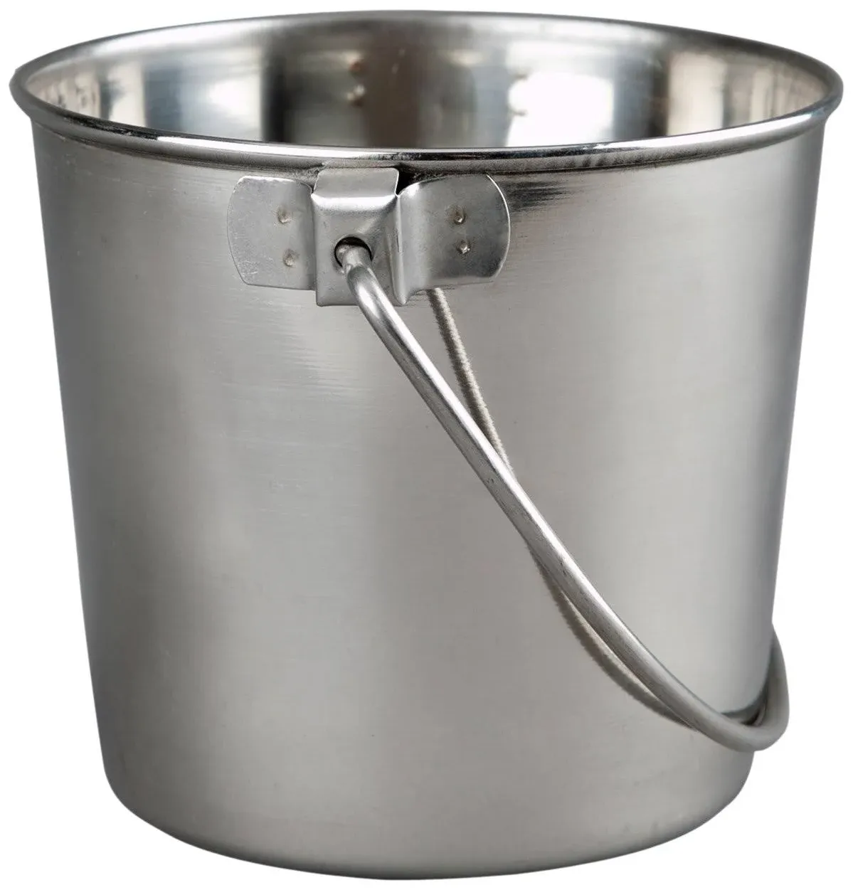 Advance Pet Products Heavy Stainless Steel Round Bucket, 6-Quart,Silver<wbr/>,2044