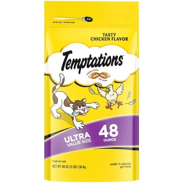 Temptations Tasty Chicken Flavor Crunchy Cat Treats