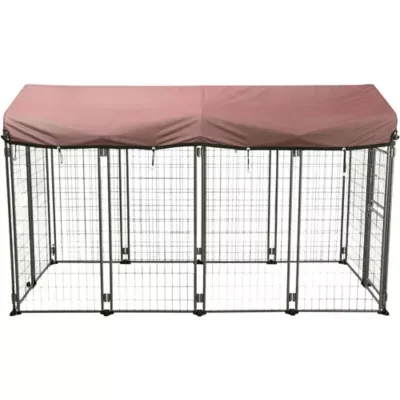 TRIXIE Outdoor Dog Kennel 8&#039;x4&#039;x4.5&#039; Steel Frame w/Durable-Thic<wbr/>k Polyester Cover