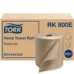 Tork Universal Hardwound Roll Towel, 7.88" x 800 ft, Natural, 6/Carton