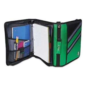 Case It Z176BLK Z-system 2-in-1 Zipper Binder, 3 Rings (x2), 1.5&#034; Capacity (x2),