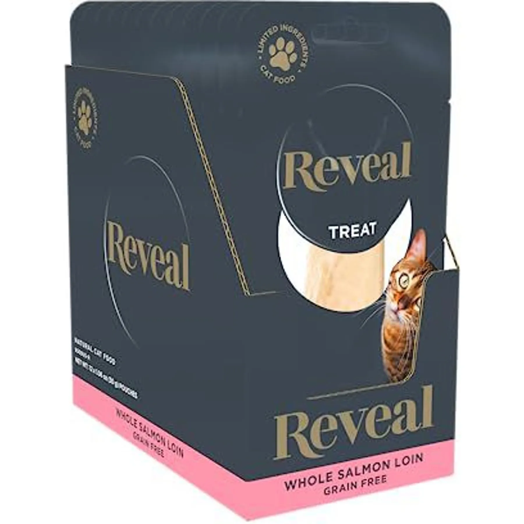 Reveal Natural Single Ingredient Grain-Free Treats for Cats, 1.06-oz bag, 12 count