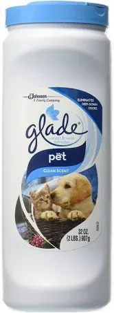 Glade Carpet and Room Refresher, Deodorizer for Home, Pets, and Smoke, Pet Clean Scent, 32 Oz