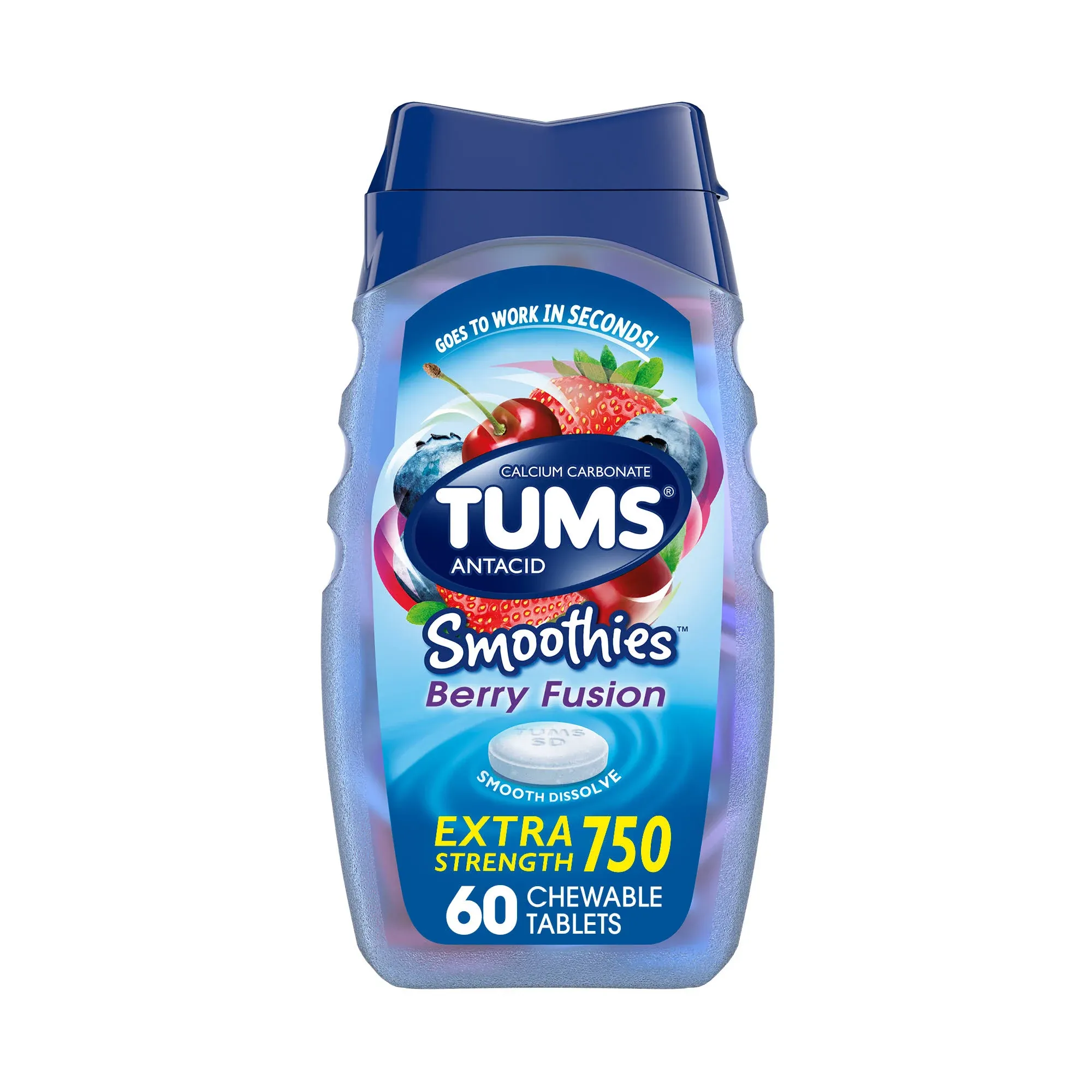 Tums Extra Strength Smoothies Antacid Chewable Tablets