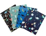 Back to School Folders Set of 4 Space Robots Sharks Dinosaurs 2 Pocket Portfolio