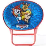 Idea Nuova Nickelodeon Paw Patrol 19" Toddler Folding Saucer™ Chair with Cushion, Ages 3+