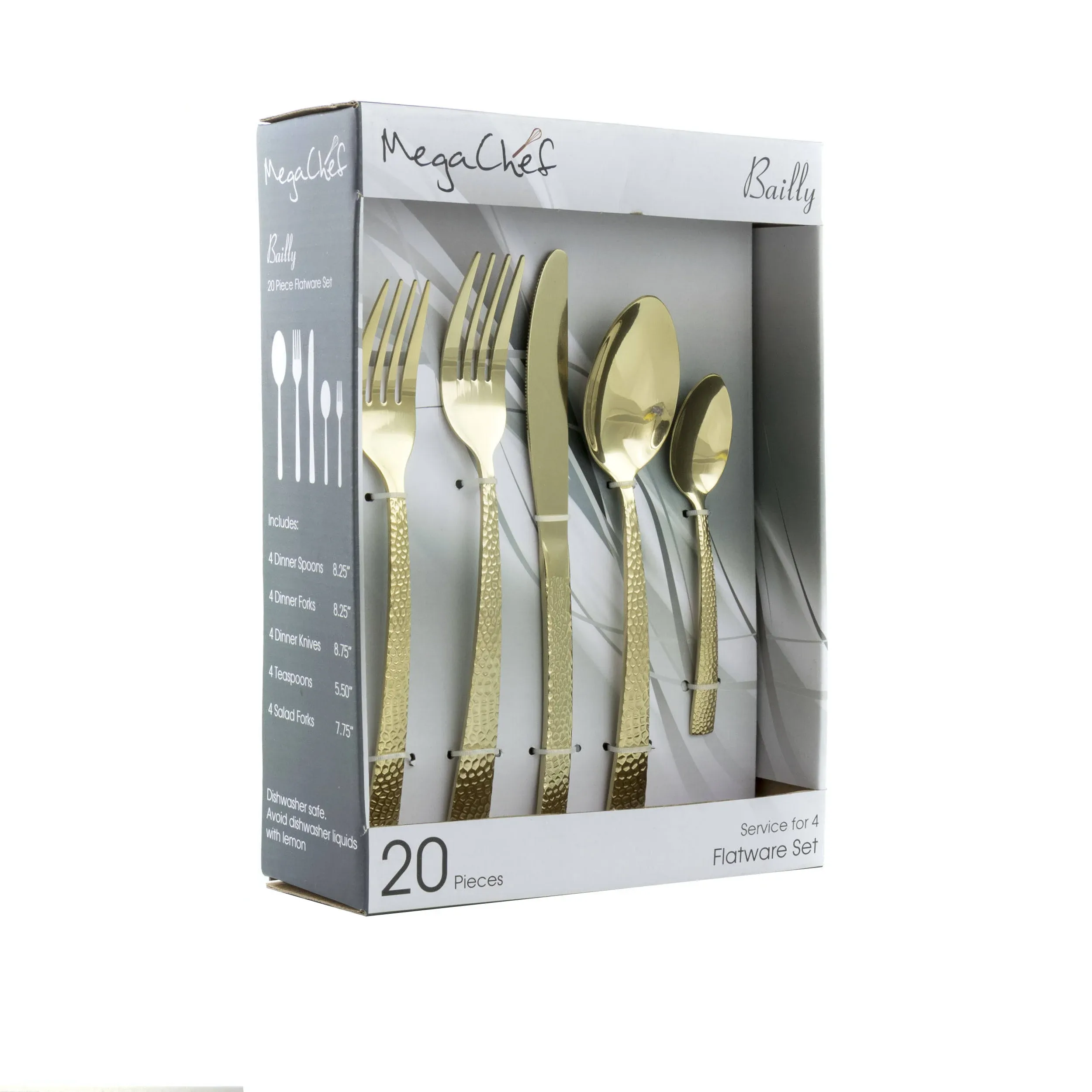 Baily 20-Piece Light Gold Stainless Steel Flatware Set (Service for 4)