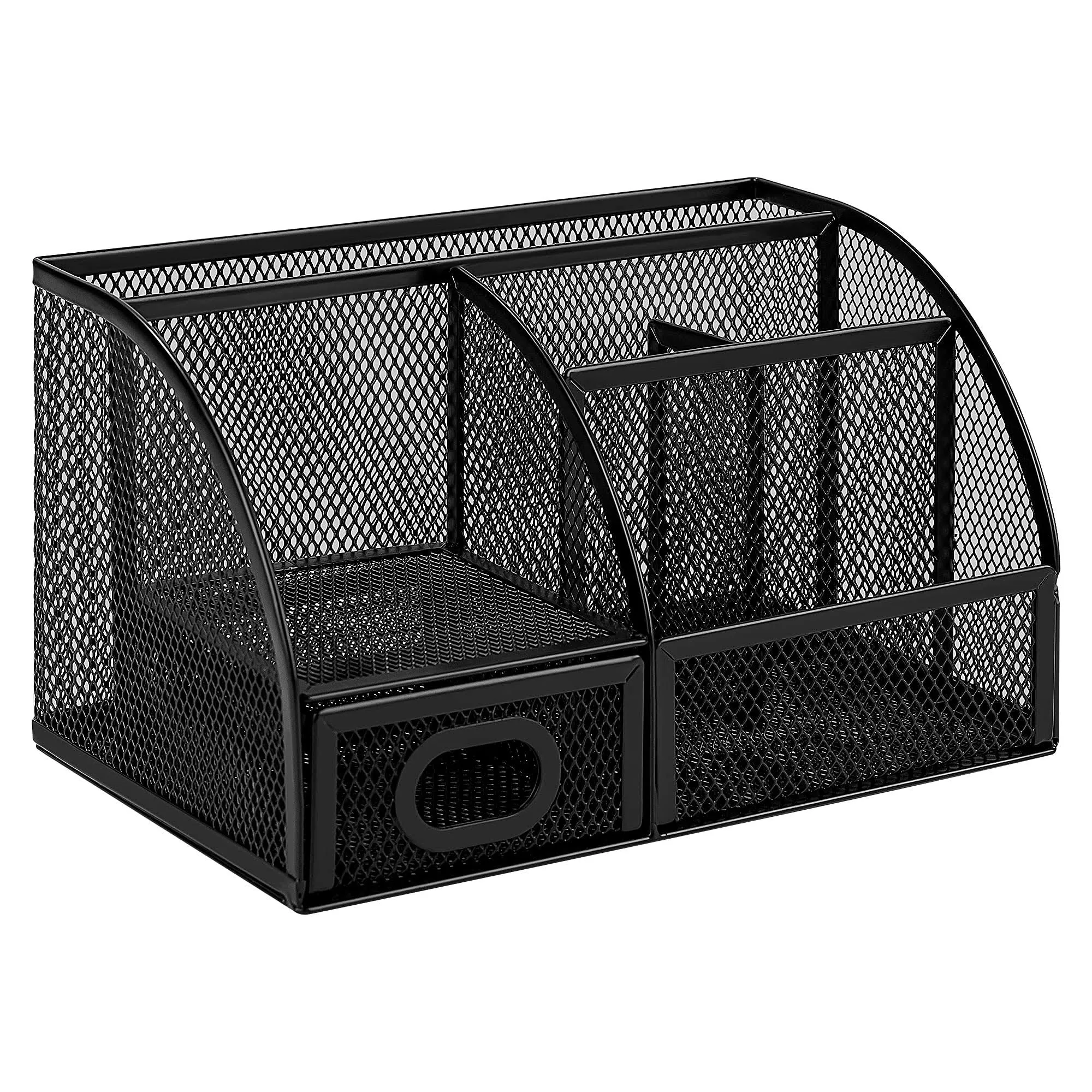 Mesh Pen Holder and Organizer, Black, \u200e9.1&#034; X 5.9&#034; X 5.5&#039;&#039;