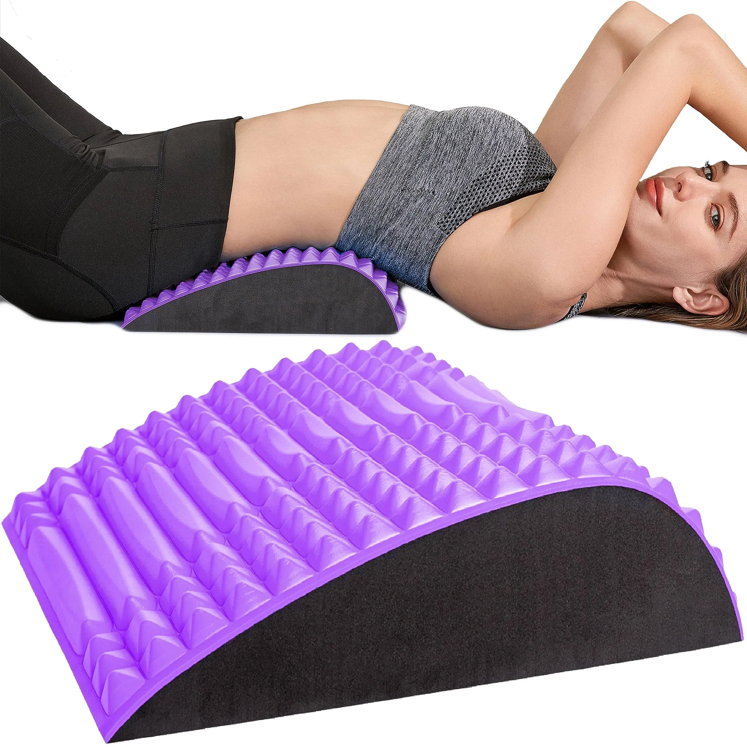 Yesindeed Back Stretcher Pillow – Refresh Back Stretcher for Lower Back Pain Relief, Lumbar Support, Spinal Stenosis, Posture Corrector, Neck & Back