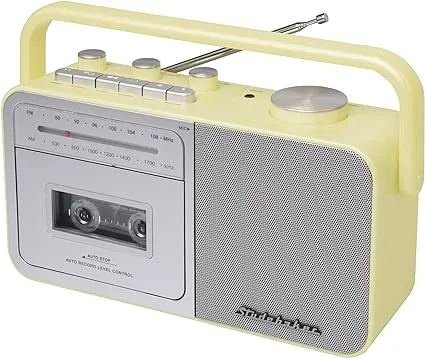 Studebaker SB2130CS Portable Cassette Player/Recorder with AM/FM Radio (Cream)