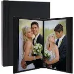 Neil Enterprises Leather Self-Stick Photo Album (Black, 10" x 12")