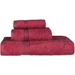 3 Piece Egyptian Cotton Plush &amp; Thick Soft Face Hand Bath Bathroom Towel Set