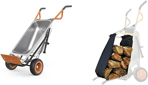 Worx WG050 Aerocart 8-in-1 Yard Cart Wheelbarrow Dolly