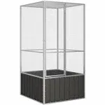 Bird Cage Anthracite 43.7"x42.1"x83.3" Galvanized Steel