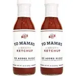 Yo Mama's Foods Keto Spicy Ketchup – Pack of (2) - No Sugar Added, Low Carb, Vegan, Gluten Free, Paleo Friendly, and Made with Whole Non-GMO