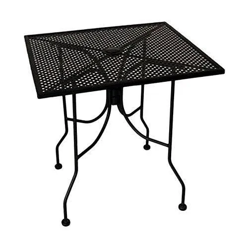 American Tables & Seating ALM3030 30" Square Outdoor Table w/ Umbrella Hole