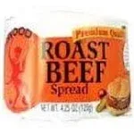 Underwood Roast Beef Spread 4.25 Oz Pack of 6 Cans of Meat Sandwich Spread