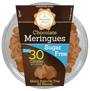 Krunchy Melts Meringues, Sugar Free, Chocolate - 2 oz