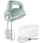 Hamilton Beach 5 Speed Hand Mixer with SmartBoost Technology, Mint, Size: Blue