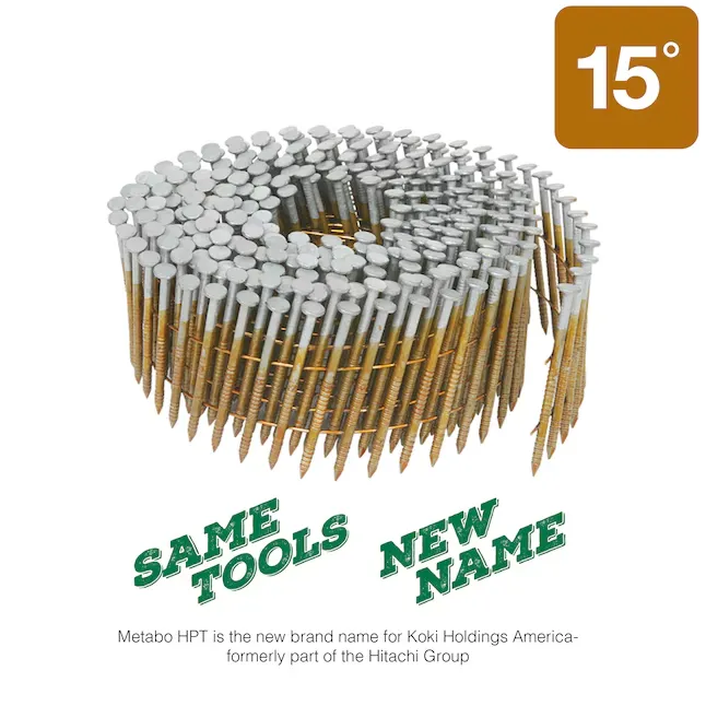 Metabo 13365HHPT 2 in. Round Head Ring Shank Galvanized Siding Nails