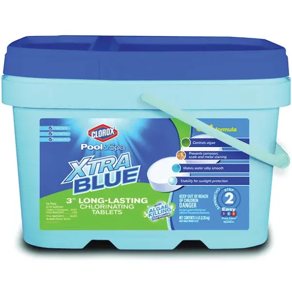 Clorox Pool & Spa XtraBlue 3" Chlorinating Tablets - 40lbs