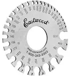 Eastwood Sheet Metal Measure and Layout Tool Gauge with AWG And SAE Markings